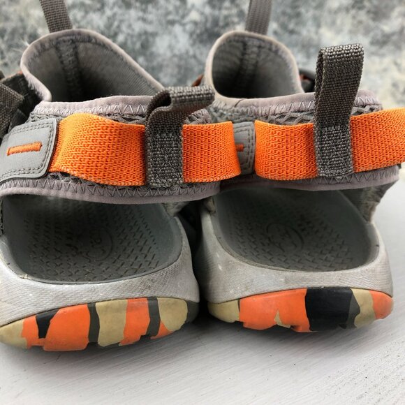 Chaco Mens Size 10** Odyssey Grey Orange Double Pull Loop Buckle Outdoor Sandals main image 8